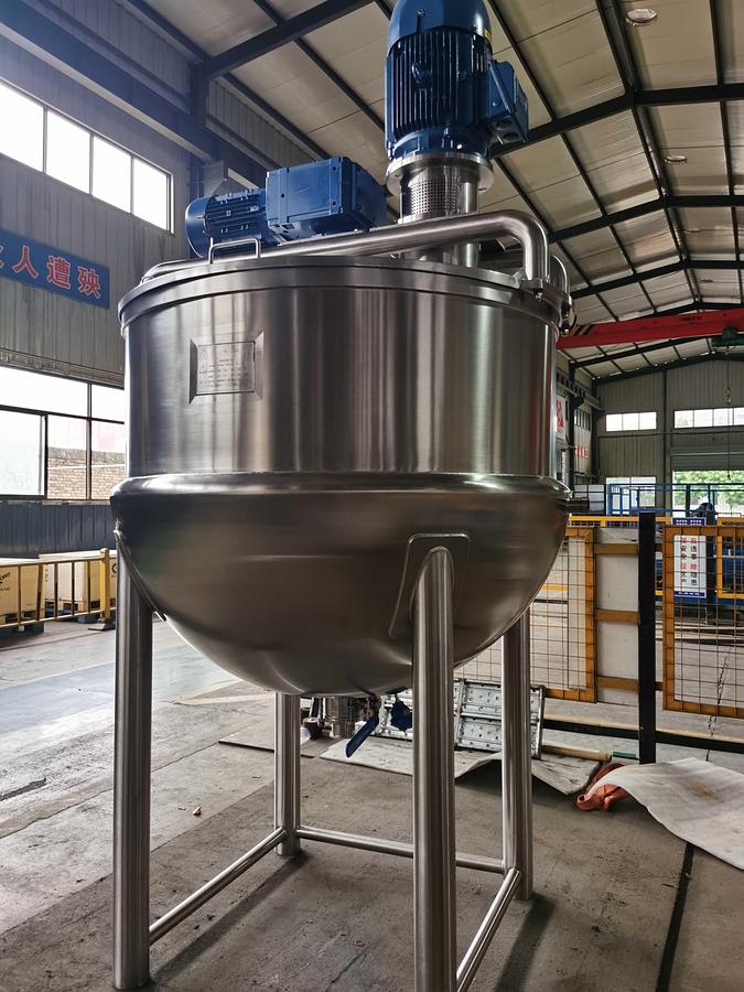 500 Gallon Steam Jacketed Double Mixing Kettle – ASME Rated at 100 Psi, with Homogenizer