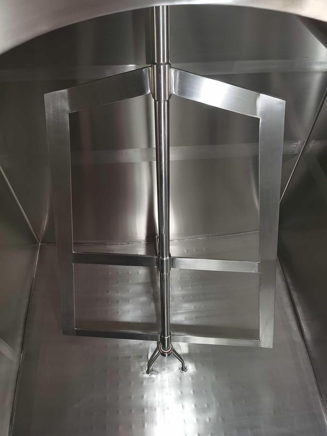 1500 USG Rectangular mixing tank for Ice Cream