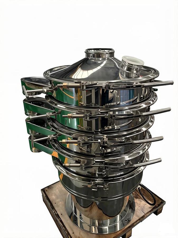 New Stainless Steel #304 Vibratory Sifter – 800mm (31-1/2'') Diameter, 3-Deck Circular Screener/Separator