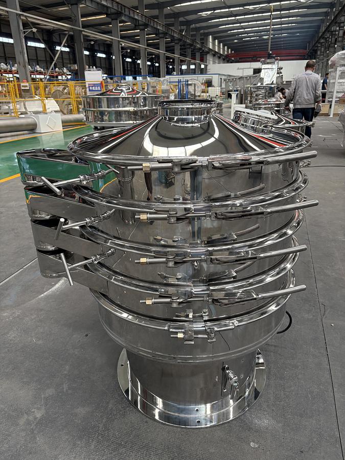 New Stainless Steel #304 Vibratory Sifter – 800mm (31-1/2'') Diameter, 3-Deck Circular Screener/Separator