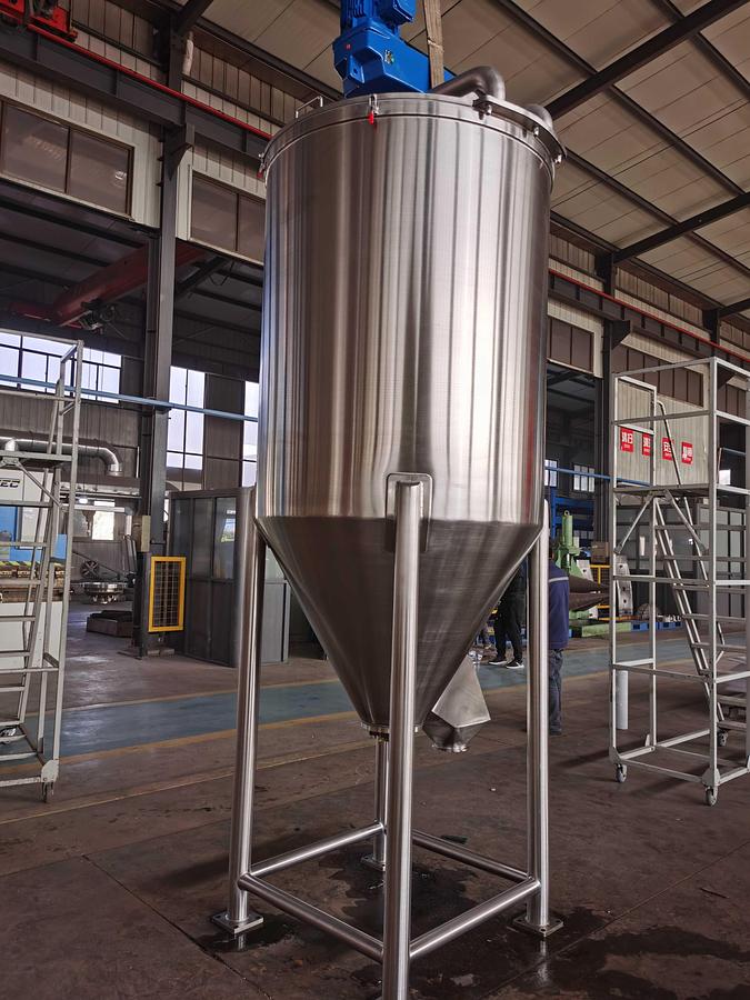 500 Gal Vertical Auger Agitator Mixing Hopper – Industrial Batch Blender