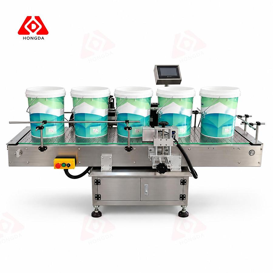 旧品 Large Gallon Barrel Positioning Labeling Machine