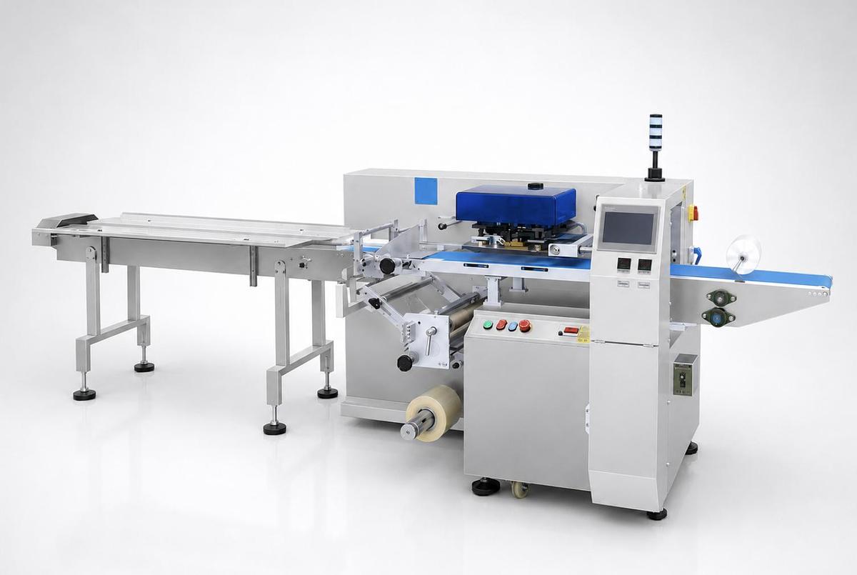 Three-Servo Down-Film Flow Wrapper VT-160X