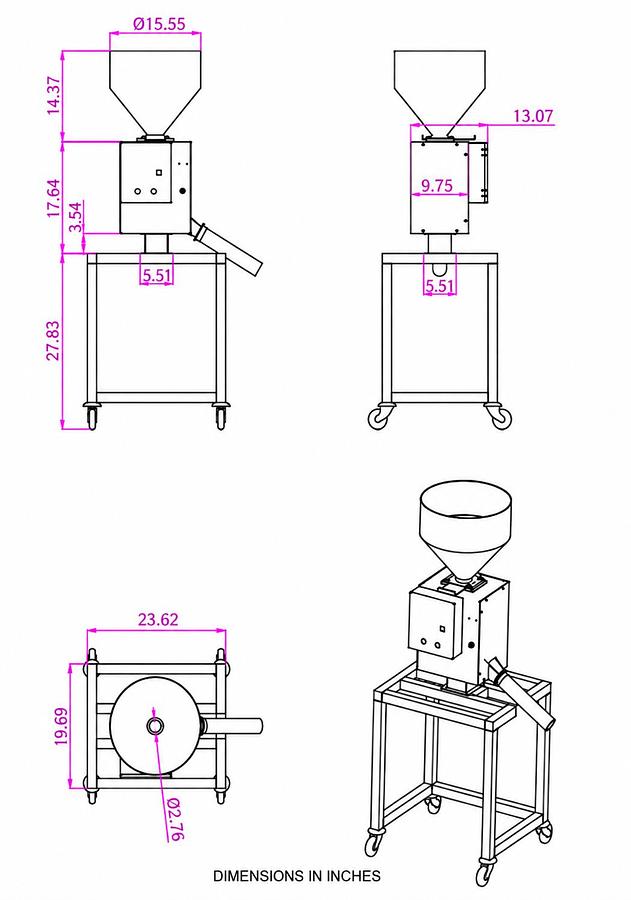 High-Precision Metal Separator with LCD Display