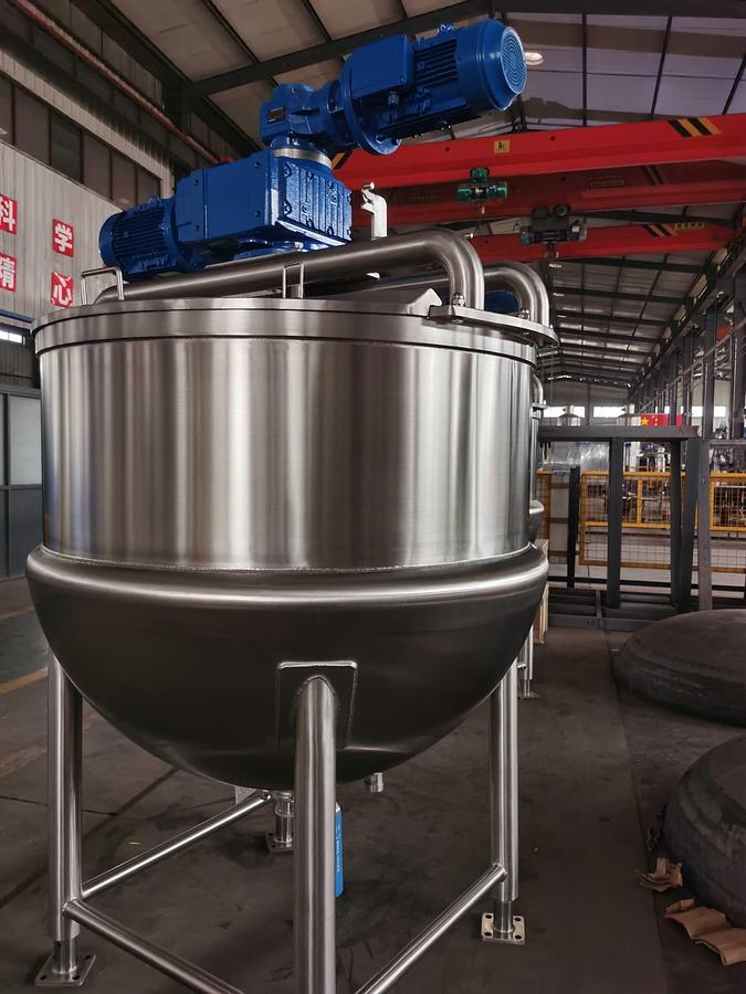 New 250 USG Steam Jacketed Dual (Coaxial) Mixing Kettle in stock in Ontario, CA, USA