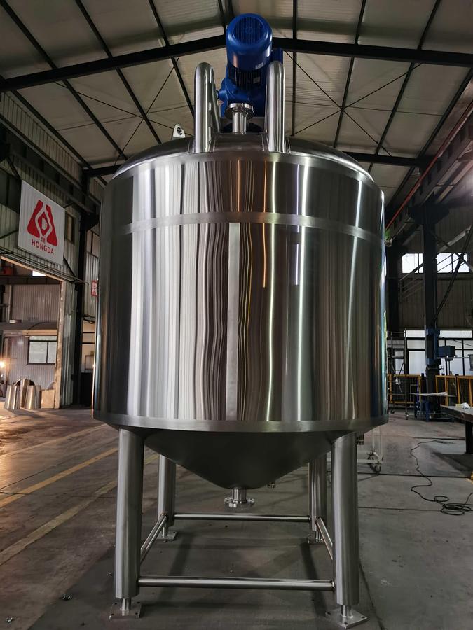 1500 Gallon Stainless Steel Mixing Kettle with Sweep & Paddle Agitator - Industrial Cooking for Sauces & Soups