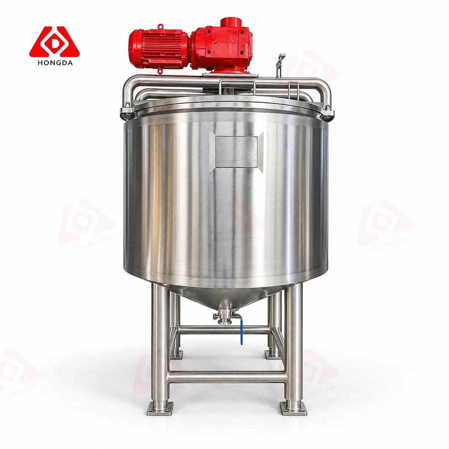 150 Gallon Stainless Steel Mixing Kettle with Sweep Agitator - Industrial Cooking for Sauces & Soups