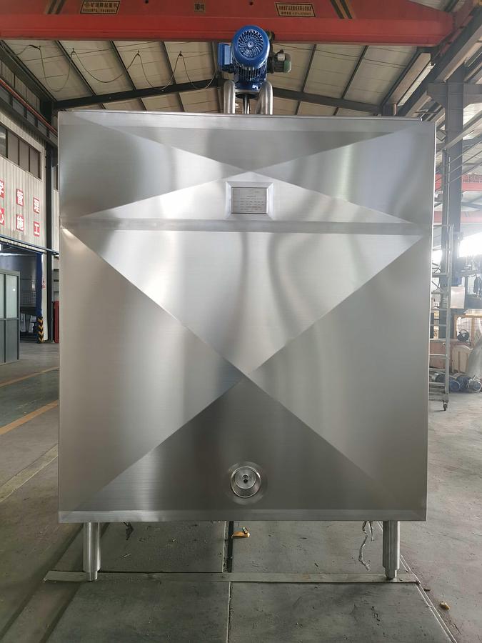 1500 USG Rectangular mixing tank for Ice Cream 