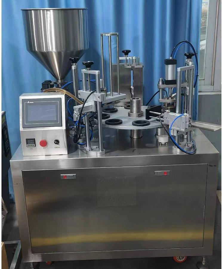 Automatic Rotary Cup Filling and Sealing Machine