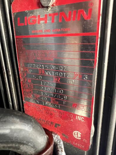 Used USED LIGHTNIN CLAMP-ON MIXER, 5 HP