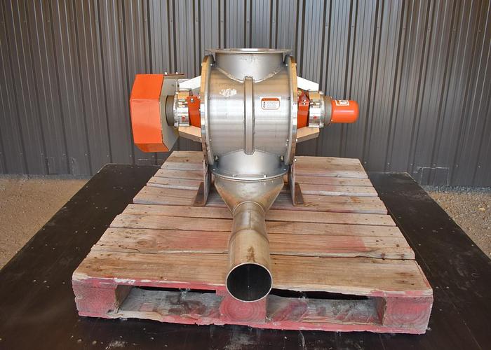 Used USED KICE ROTARY AIR LOCK VALVE, VBS 14X10, STAINLESS STEEL