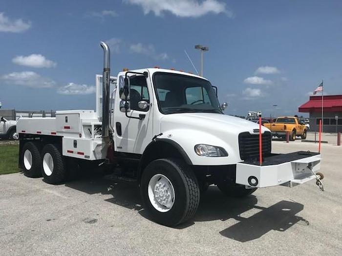 Used 2007 Freightliner M2-106 6x6 12ft Flatbed Winch Truck - C87323
