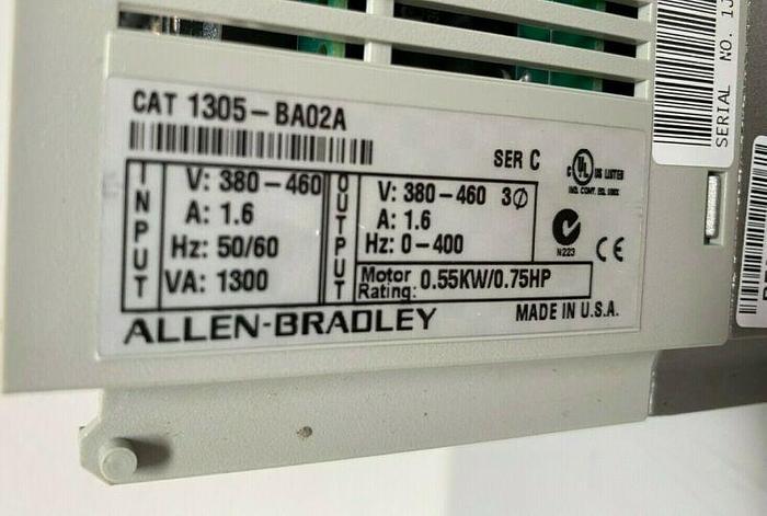 Used Allen-Bradley 1305-BA02A Adjustable Frequency AC Drive (Series C)
