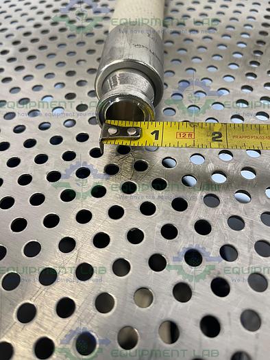 Used Sani- Tech 48" Silicone Hose w/ 3/4" Sanitary Fitting