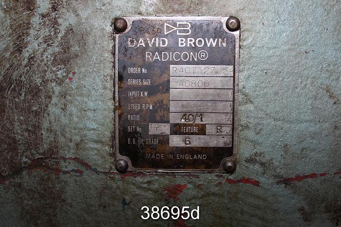 Used Radicon Right Angle Gear Drive, 40/1 Ratio, AO800 #38695