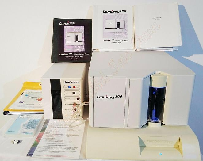 Used Luminex 100 IS Luminex SD Microplate Reader with Beadview Software and USB Key