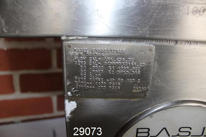 Used Micromotion F100SI128SU 1" Mass Flow Sensor, Flow #29073