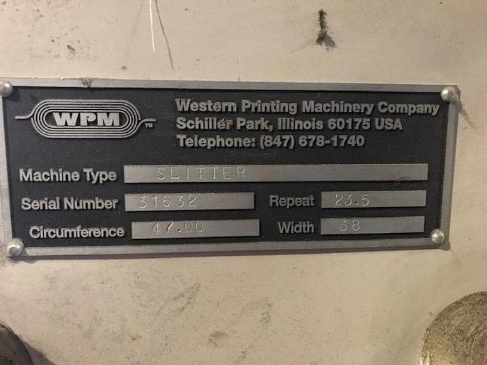 Used 38" (686MM)  WPM SHEAR SLITTING SECTION
