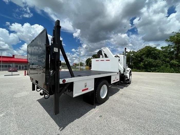 Used PM 12023 11,905 lbs Knuckle Boom on 2013 International 4300 Reg Cab Flatbed Truck - C83944