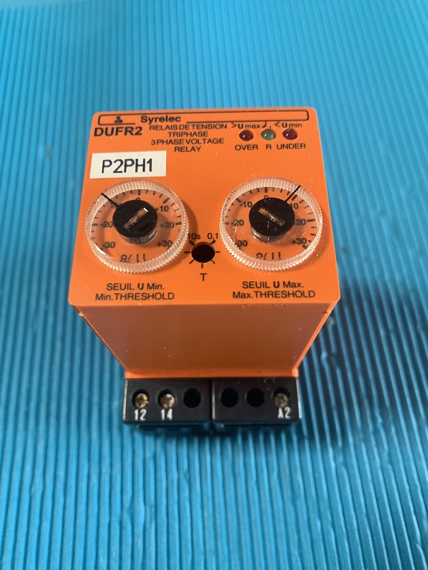 Used Syrelec 3 Phase Voltage Relay