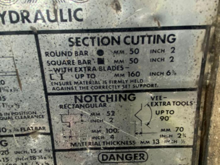 Used Kingsland 85XS Ironworker