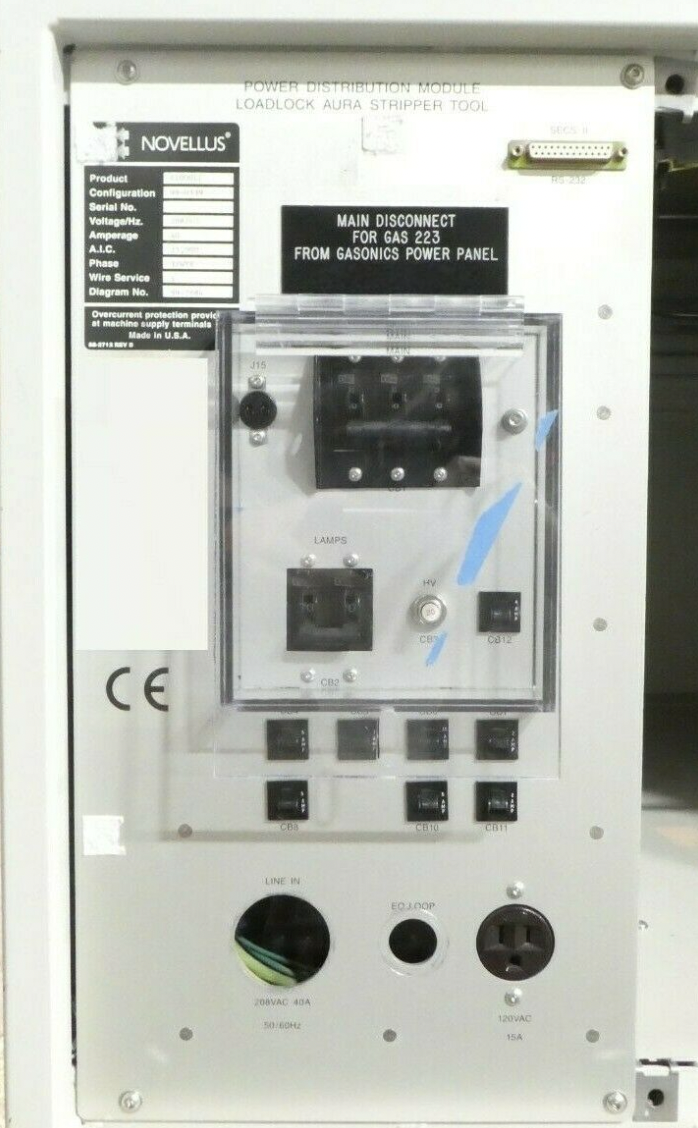 Used Novellus 99-0339 Aura A2000LL Plasma Asher Stripper GaSonics Non-Copper Surplus