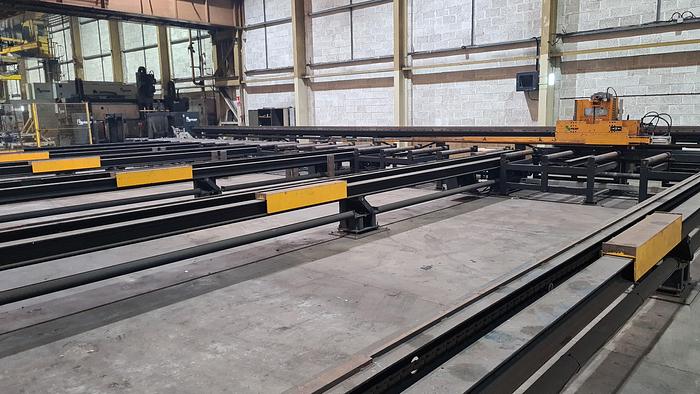 Used 2009 Ficep Heavy Duty Steel Beam Saw & Drill Line