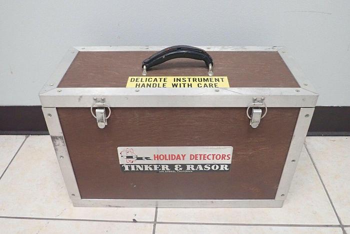 Used Tinker & Rasor Model AP/W Holiday Detector High Voltage Detector w/ Travel Case