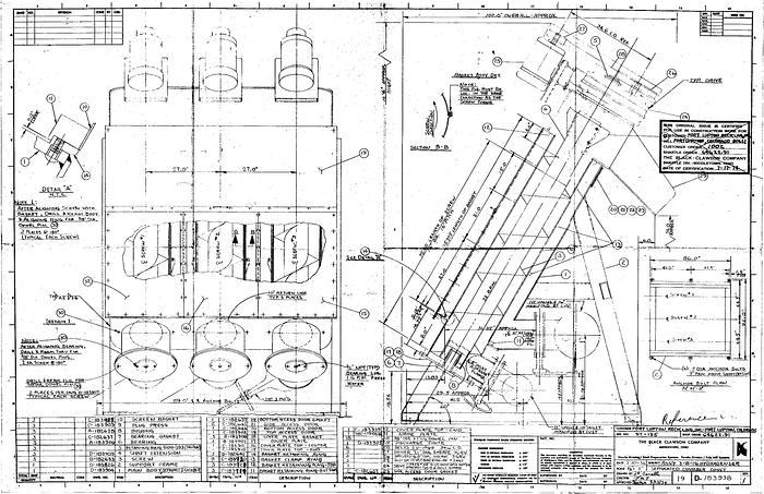 Used Black Clawson 3-B-16 Triple Bank Hydradenser #21485