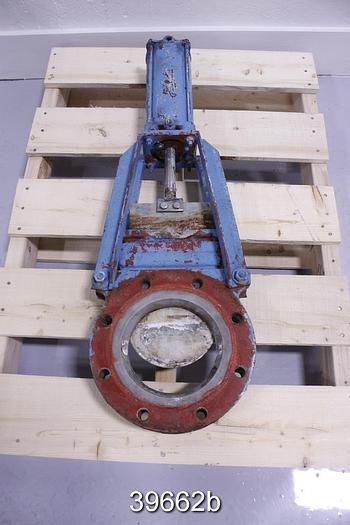 Used True Line 1864111 6" Air Operated Knife Gate Valve #39662