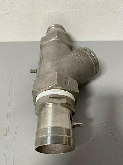 Used Stainless Steel Valve System w/ 1/8" & 2" Hose Fitting