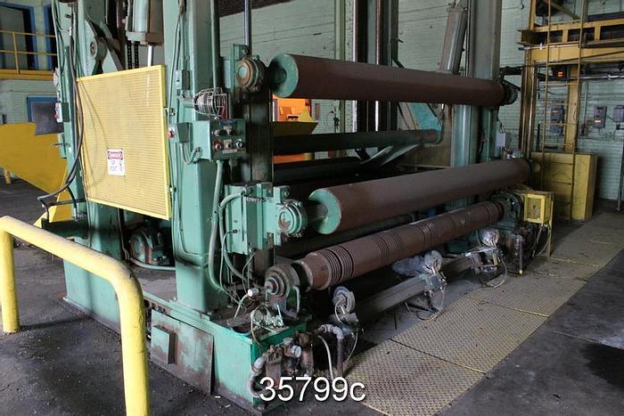 Used Manchester W-400M 2 Drum Slitter Rewinder, 110" Roll Face #35799