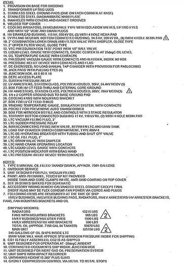 Surplus 2007 VIRGINIA TRANSFORMER 39/52/65 MVA Transformer with Load Tap Changing