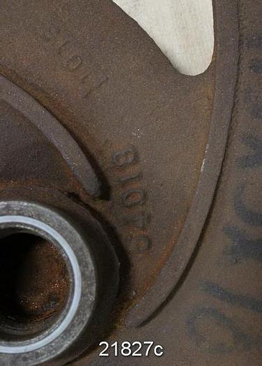 Used Goulds 3196 Impeller, 9.5", 5-Vane, Casting No.: 54018 (For 1.5x3x10 Pump) #21827