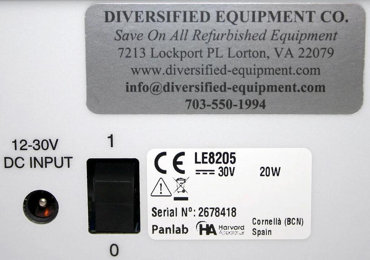 HARVARD APPARATUS PANLAB TOUCHSCREEN ROTAROD, MODEL LE8205, 5 LANES