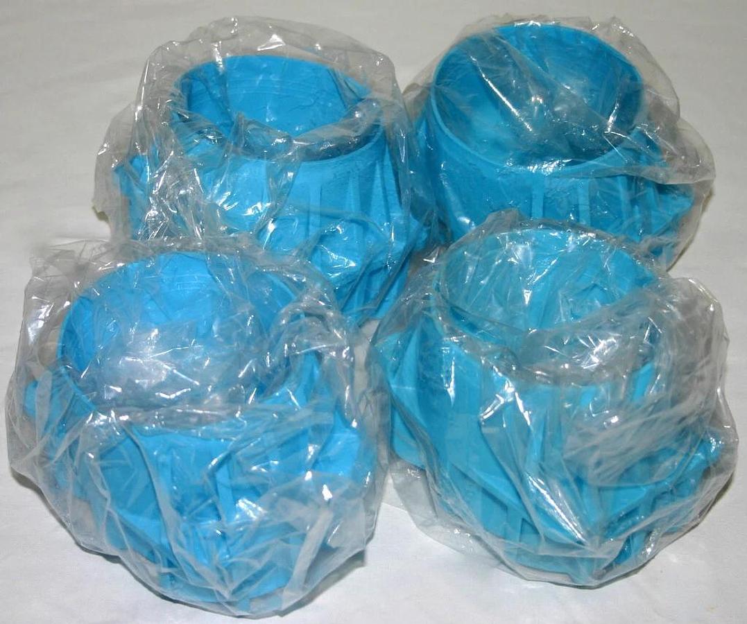 Used BECKMAN COULTER 500 ML CONICAL ADAPTERS, BLUE, MODEL 392078 FOR JS-5.3 ROTOR