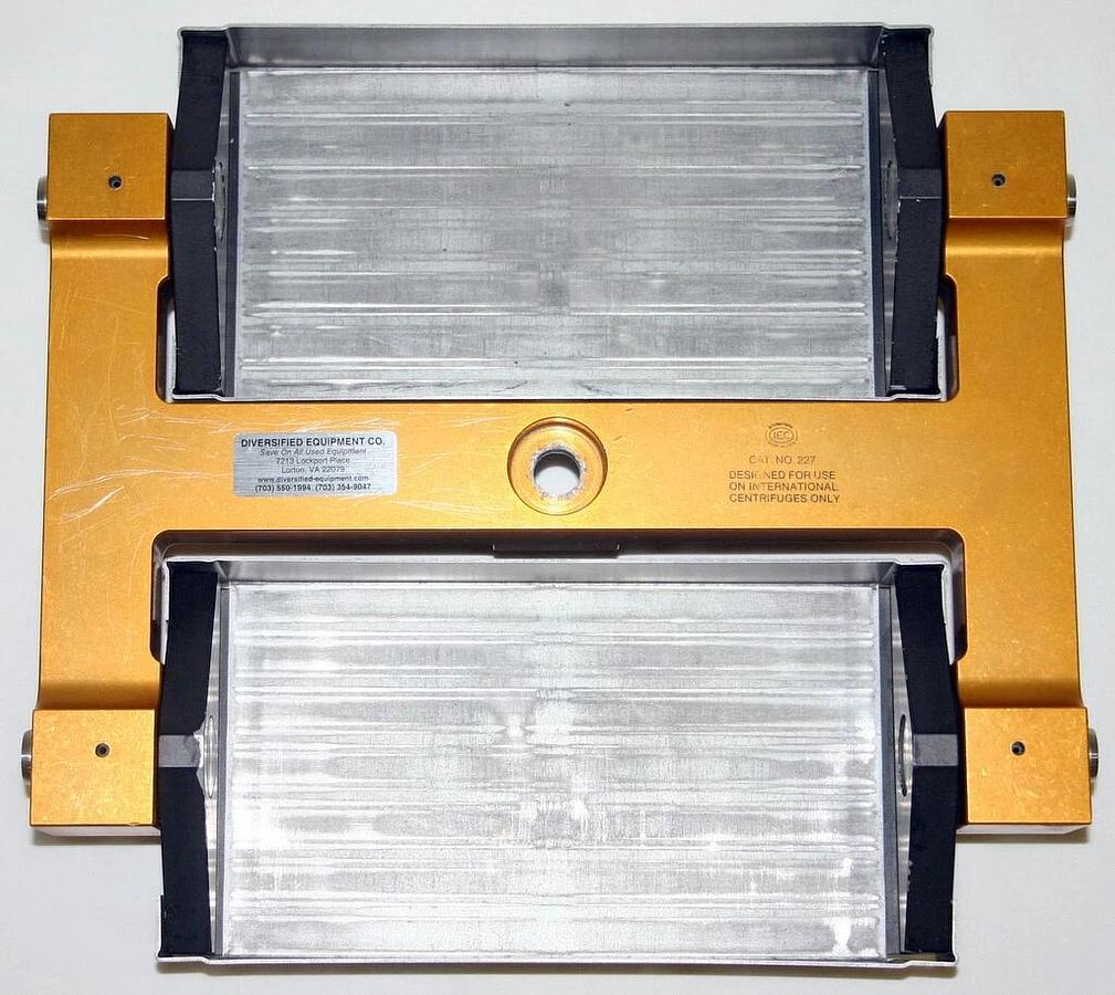 Used IEC LINEAR RACK SWINGING BUCKET MICROPLATE ROTOR, MODEL 227