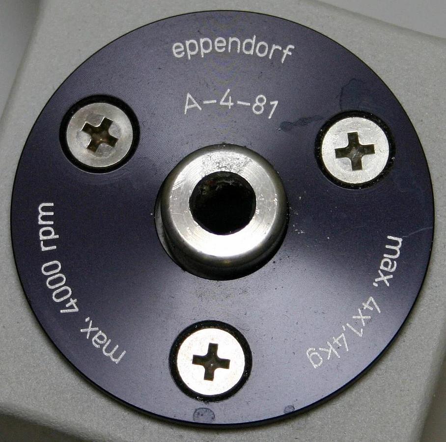 EPPENDORF SWINGING-BUCKET ROTOR, MODEL A-4-81 WITH BUCKETS FOR 5810 / 5810R