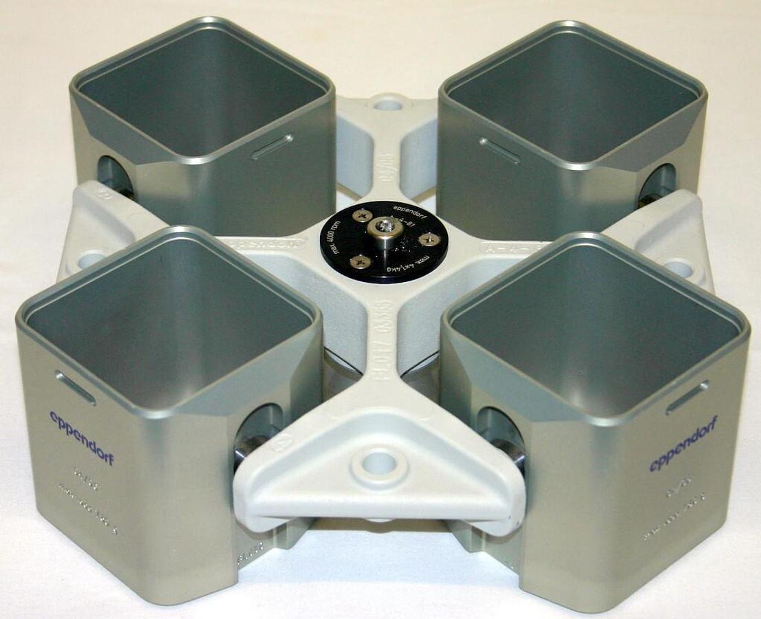 EPPENDORF SWINGING-BUCKET ROTOR, MODEL A-4-81 WITH BUCKETS FOR 5810 / 5810R