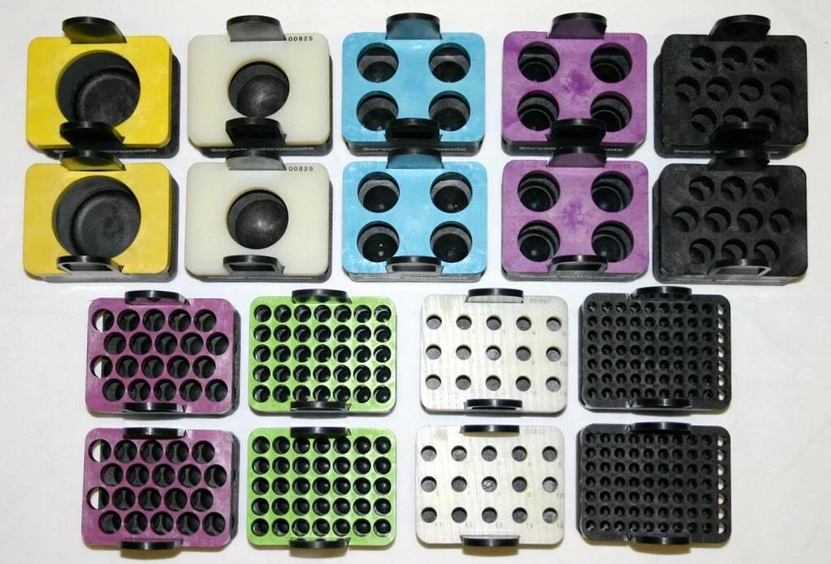 Used SORVALL ADAPTERS FOR H-1000B, H-1000, H-2000B, H-2000 AND RTH-250 ROTORS