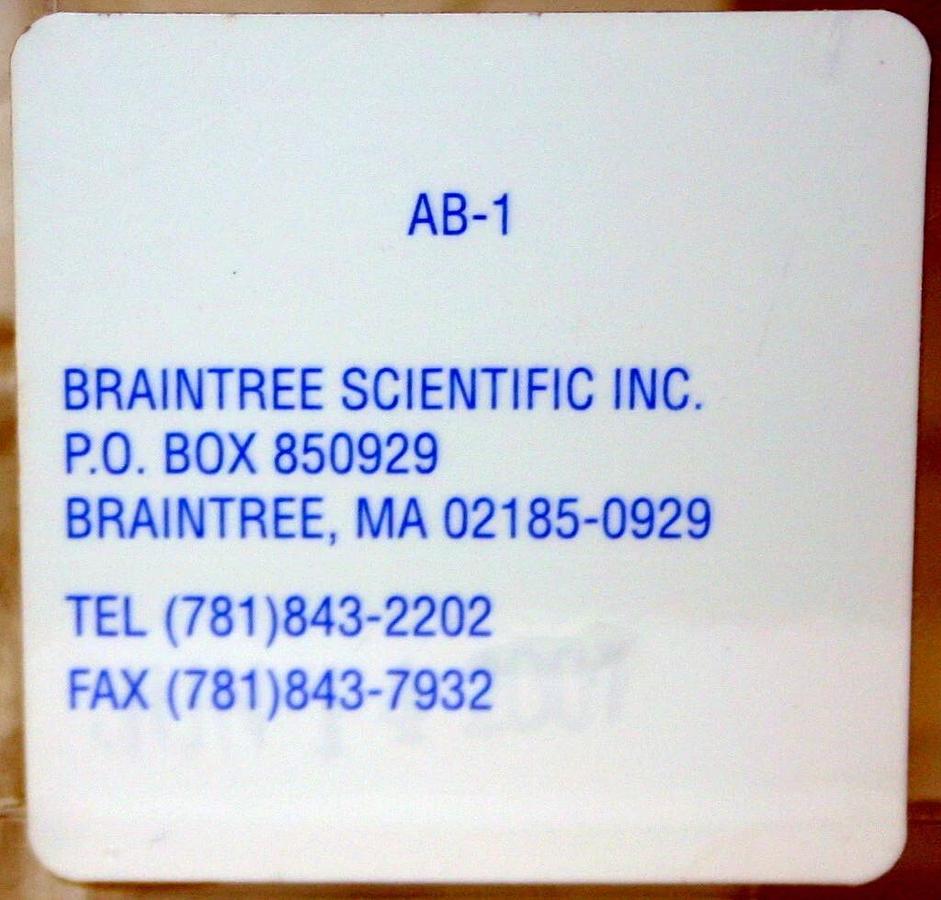 Used BRAINTREE SCIENTIFIC VETEQUIP ANESTHESIZING BOX AND INDUCTION CHAMBER