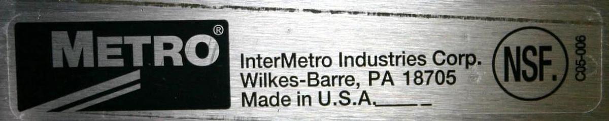 Used METRO HD SUPER STAINLESS STEEL MOBILE WORKTABLE, MODEL MWT305FS, 48"LX30"WX34"H