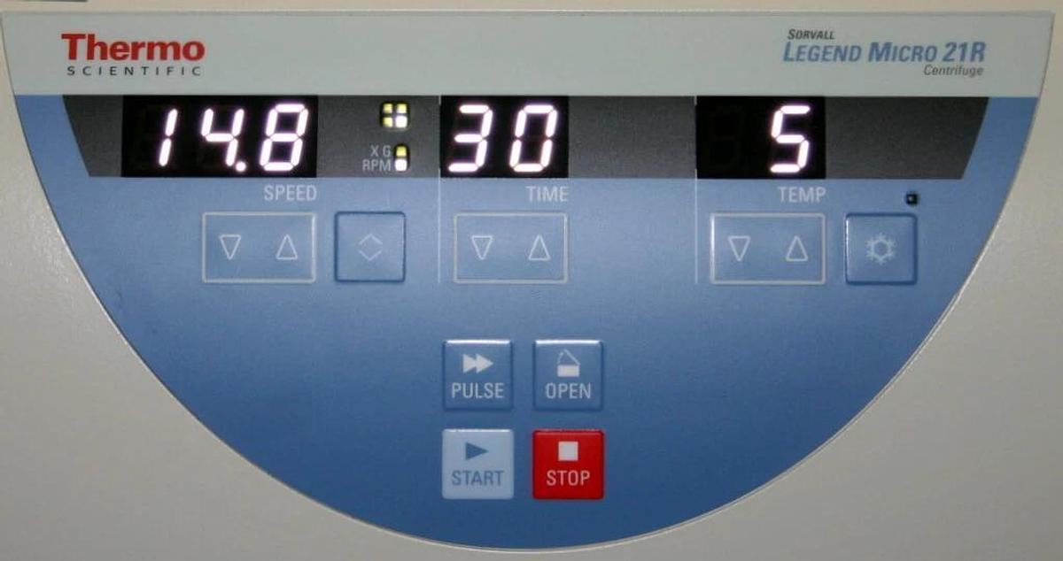 THERMO SCIENTIFIC SORVALL LEGEND MICRO 21R REFRIGERATED CENTRIFUGE, MPN 75002446