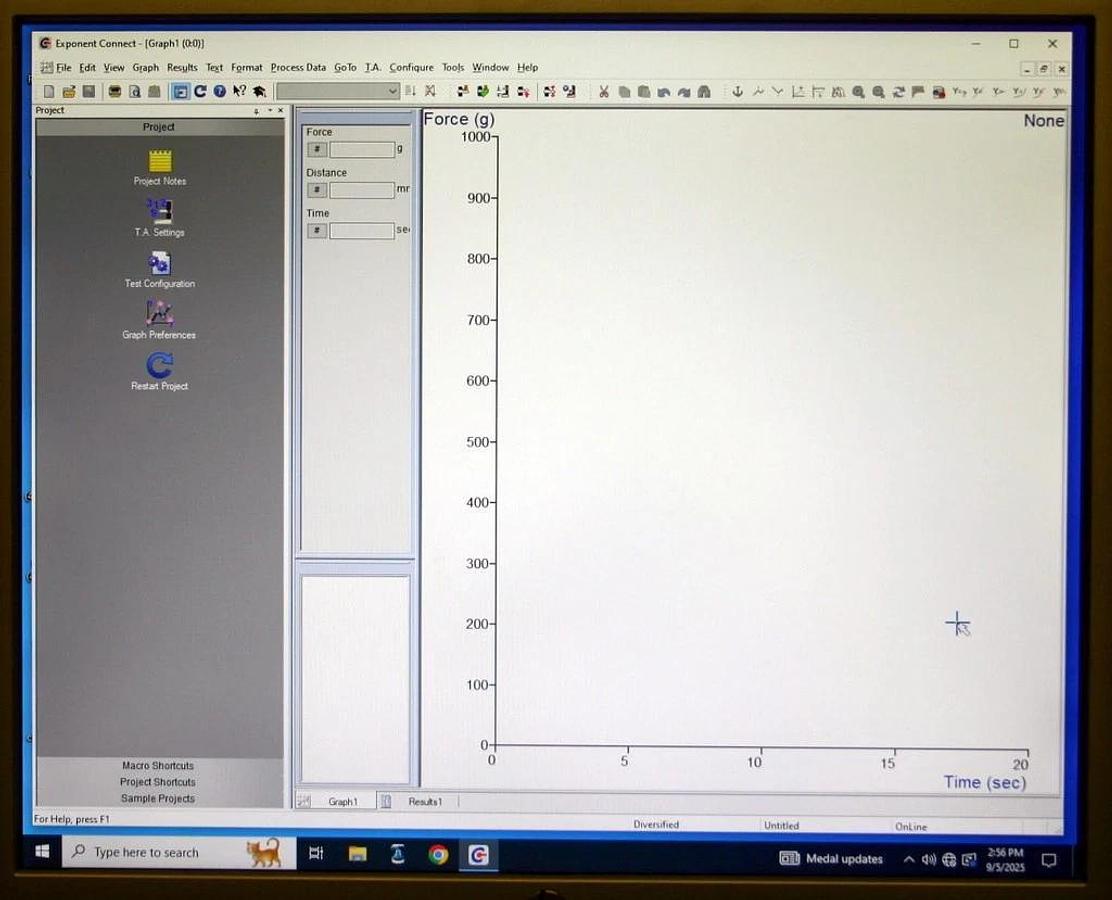 STABLE MICROSYSTEMS TEXTURE ANALYSER, MODEL TA-XT PLUS C, TA-XTPLUSC