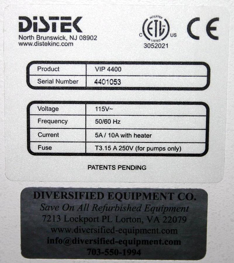 Refurbished DISTEK DISSOLUTION VESSEL WASHER, MODEL VIP 4400