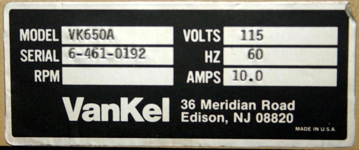 Used VANKEL DISSOLUTION TESTING STATIONS, MODEL VK6010-8 WITH VK650A CIRCULATOR