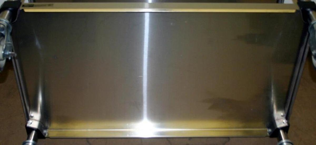 Used METRO HD SUPER STAINLESS STEEL MOBILE WORKTABLE, MODEL MWT305FS, 48"LX30"WX34"H