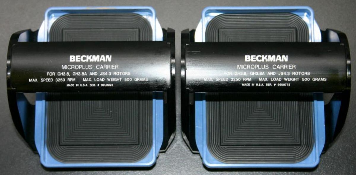 Used BECKMAN MICROPLUS MICROPLATE CARRIER MODEL 362394 FOR GH-3.8, 3.8A, JS-4.3 ROTOR