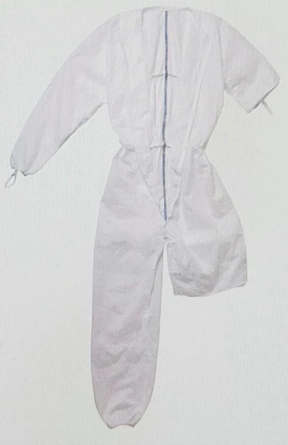 Used KIMBERLY-CLARK KIMTECH A5 STERILE CLEANROOM COVERALLS, L 88802, X-L 88803, PPE