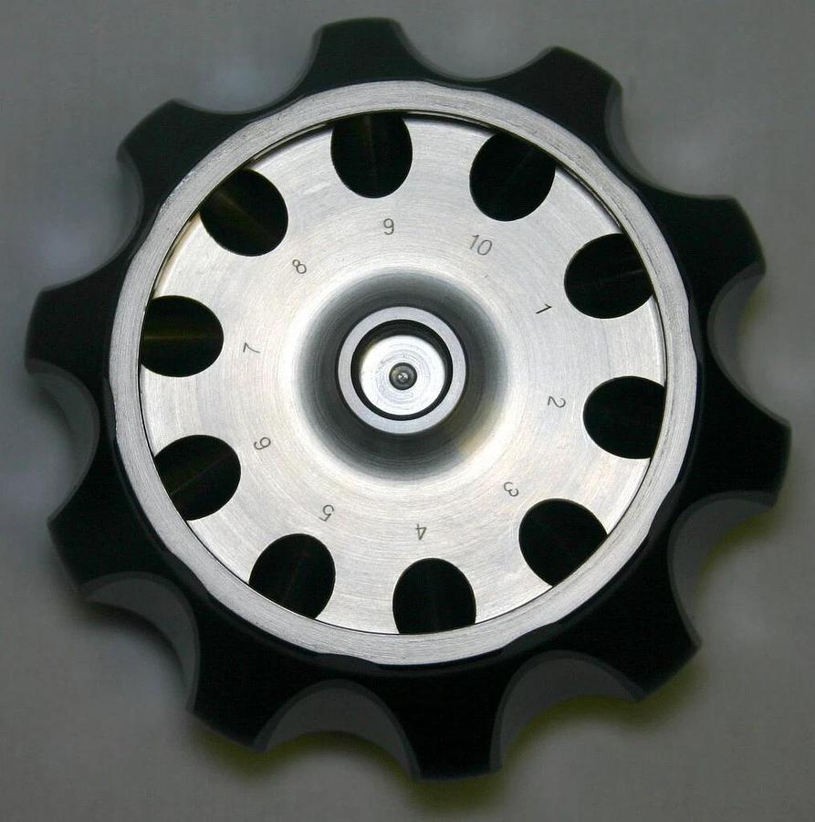 Used BECKMAN ULTRACENTRIFUGE FIXED ANGLE TITANIUM ROTOR, MODEL MLA-130, 10 x 2.0ML